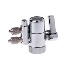 Drop Shipping Water Filter Faucet Dual Diverter Valve M22 To 1/4" Chrome Plated Brass 2024 - buy cheap