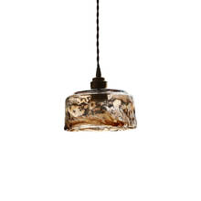 Loft americano decoração do vintage conduziu a luz pingente de vidro bronze antigo lâmpada pendurada sala jantar iluminação interior droplight luminária 2024 - compre barato