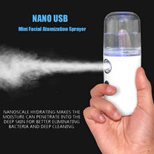 Pulverizador facial portátil usb 30ml, nano hidratante facial, atomização, vaporizador, spray, umidificador 2024 - compre barato