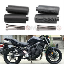 Motorcycle Black/Carbon No Cut Frame Sliders Crash Falling Protection For Yamaha FZ600 FZ6 2004 2005 2006 2007 2008 2024 - buy cheap