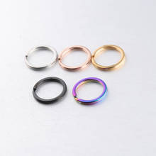 Mirror  Polish Stainless Steel Key Ring Aperture Key Ring Flat Ring 2*25mm Color Steel Key Ring DIY Accessories 2024 - buy cheap