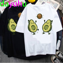 Avocado Kawaii Harajuku Short Sleeve T Shirts Women Ullzang Funny Cat T-shirt Cute 90s Tshirt Fashion Grunge Top Tees Female 2024 - buy cheap