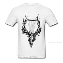 DEER HARP Pure Cotton Tops T Shirt for Men Family T-Shirt Unique Designer Crew Neck Tee Shirts Short Sleeve Top Quality 2024 - buy cheap