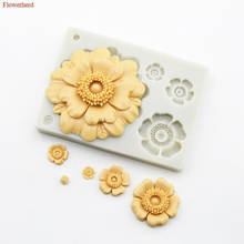 Flowers Fondant Cake Silicone Mold Birthday Wedding Decoration DIY Chocolate Biscuit Mold Cake Baking Decorating Tools 2024 - buy cheap