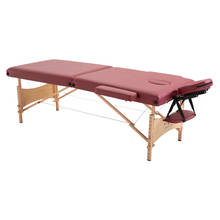 Portable Household Massage Bed Folding Beauty Massage Bed Professional Portable Spa Massage Bed Hairdressing Furniture Wooden 2024 - buy cheap