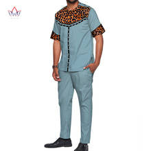 Bazin Riche-Conjunto de pantalones con estampado de perlas para hombre, ropa de diseño africano, Top y pantalones informales de Jacquard, WYN722, 2 piezas 2024 - compra barato