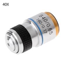 4X 10X 40X 100X Achromatic Objective Lens for Biological Microscope 185 C5AC 2024 - buy cheap