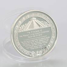 The Maya Silver Plated Coin Mexico Mayan Prophecy Calendar Souvenir Coins Collectible Gifts Drop Shipping 2024 - buy cheap