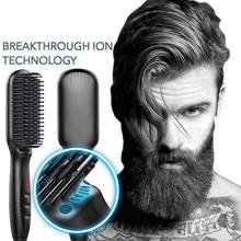 Multifunctional Hair Comb Brush Beard Straightener Hair Straighten Straightening Comb Hair Curler Quick Hair Styler For Men 2024 - buy cheap