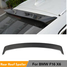 Fibra de carbono spoiler traseiro lábio asa para bmw x6 f16 2015 - 2016 janela traseira do telhado spoiler traseiro tronco boot lábio spoiler 2024 - compre barato