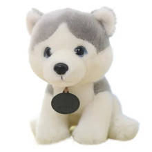 Kawaii 25cm Lovely Real Life Tactic Dog Siberian Husky Plush Kids Toys Stuffed Animal Dolls Gifts Pet Dogs Birthday Gifts Girls 2024 - compre barato