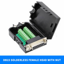 Db15 conector rs232 2/row D-SUB conectores solderless de fio de conexão macho fêmea sem solda de 15 pinos 2024 - compre barato