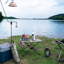 Mesa plegable para acampar al aire libre, mesa de Picnic, muebles de viaje, accesorios de aluminio para pesca, senderismo, escalada y Camping 2024 - compra barato
