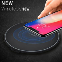 10W Fast Wireless Charger For Samsung Galaxy S9/S9+ S8 S7 Note 9 S7 Edge USB Wireless Charging Pad for iPhone XS Max XR X 8 Plus 2024 - buy cheap