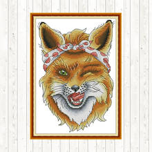 Chinese Cross Stitch Kits Embroidery Needlework Set DMC Cotton Thread Sly Fox DIY Printed Canvas Painting Counted Needlework Kit 2024 - buy cheap