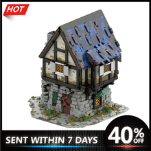 Street View House Model DIY The medieval smithy City Constructor Educational Toys Building Blocks Bricks For Kids Boys Gift 2024 - buy cheap