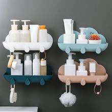 Cloud Shaped Kitchen Bathroom Wall Mount Shelf Storage Rack Holder Organizer Bathroom Shelf Soap Towel Storage Rack Punch-free 2024 - buy cheap