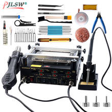 863 BGA Rework Solder Station 3 in 1 Digita Electric Soldering iron Hot Air Heat Gun IR Infrared Preheating Station Gordak 2024 - buy cheap