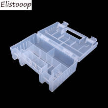 Caixa de plástico para bateria, compartimento interno, recipiente para bateria aaa aa, grande capacidade, resistente ao desgaste, caixa de armazenamento, organizador 2024 - compre barato