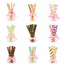 50/100pcs Paper Drinking Straws paper napkins Party Paper Straws happy birthday party decoraiton birthday party decorations kids 2024 - buy cheap