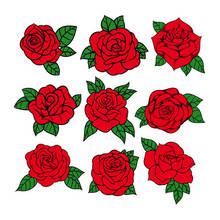 Нашивки с красными розами, термонаклейки на одежду, наклейки «сделай сам», аппликации из сериала «очень странные дела» для одежды, нашивка с ривердейлом для байкеров 2024 - купить недорого