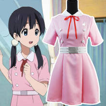 High Quallity Anime Tamako Market Kitashirakawa Tamako Christmas Nurse Dress Woman Cosplay Costume Dress + Boe Tie + Belt + Sock 2024 - buy cheap