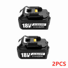 2 pacote 18v 6000mah rechargealbe bateria para makita 18v bl1830b bl1860b bl1840b bl1815 LXT-400 versão mais recente equilíbrio de carregamento 2024 - compre barato
