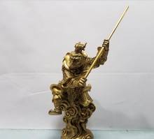 Copper Statue Pure copper Monkey King's geomancy ornament brass Qitian great saint fight defeat Buddha household furnishing 2024 - buy cheap