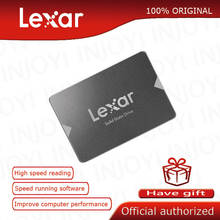 SSD Lexar NS100 120 ГБ 240 ГБ SATA III 2,5 дюйма, Внутренний твердотельный накопитель 256 ГБ, жесткий диск HD SSD для ноутбука, ПК 2024 - купить недорого