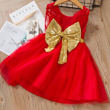 DFXD niños bebé niña tutú vestido princesa tul hueco lentejuelas Bow vestido de fiesta vestido de bola de niño pequeño ropa de niña trajes 2024 - compra barato