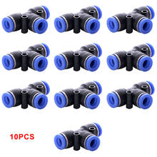 New 10Pcs Pneumatic Fitting Pipe 4mm 6mm 8mm 10mm Plastic Connector Tube Air Quick Fittings Air Line Quick Fittings 2024 - buy cheap