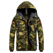 Brand Winter Jacket Camouflage Coat Men Hooded Collar Cotton-padded Thick Warm Overcoat Men's Windbreaker Jacket Parka M-4XL 2024 - buy cheap