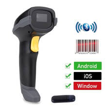 Portable Wireless Barcode Scanner 2.4G Laser Bluetooth Wired 1D Bar Code Reader With Stand Support Prefix Suffix For Phone PC 2024 - buy cheap