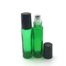 5pcs 10ml Green Roller Glass Bottle Empty Fragrance Perfume Essential Oil Bottle 10cc Roll-On ball Bottle 2024 - buy cheap