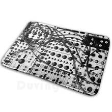 Analog Synthesizer Modular System - Black And White Illustration Mat Rug Carpet Anti-Slip Floor Mats Bedroom Synthesizer Modular 2024 - buy cheap