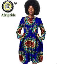 Bazin Riche African Dresses for Women Dashiki Print Dresses Vestidos Women Wedding African Clothing with Pockets Casual S2025063 2024 - buy cheap