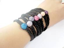 ¡Envío Gratis! Mmn caliente micro pave CZ bolas de discoteca pulsera fasion regalo joyas descuento. crystal 2024 - compra barato