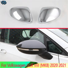 For Volkswagen Golf VIII (MK8) 2020 2021 ABS Chrome Door Side Mirror Cover Trim Rear View Cap Overlay Molding Garnish 2024 - buy cheap