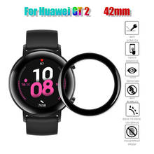 Cubierta 3D de película de vidrio templado para Huawei Watch GT 2, protectores de pantalla de 42MM para Huawei Watch GT2, vidrio protector completo de 42MM 2024 - compra barato