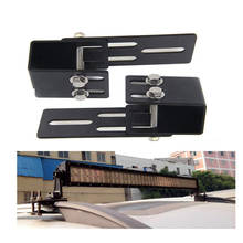 Barra conduzida suportes de montagem do telhado do carro rack de teto barra de touro suporte de montagem barra transversal de bagagem automóvel led lightbar braçadeira gancho 4x4 fora de estrada 2024 - compre barato