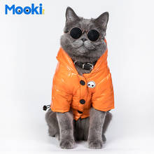 Mookipet одежда для домашних животных, кошек, собак, толстая одежда для кошек, пальто с хлопковой подкладкой, куртка, кошек без волос, французских бульдогов, Мопсов, толстовка с капюшоном 2024 - купить недорого