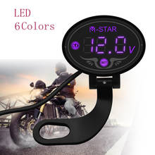 Voltímetro digital led à prova d'água, para honda sl230 crf450r crf250x crf450x crf230f xr230 testador de painel de voltagem de 9v a 24v 2024 - compre barato