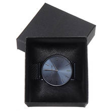 Caixa de presente quadrada, à prova de poeira, para pulseira, brincos, joias, homens, mulheres, suporte para caixa de relógio 2024 - compre barato