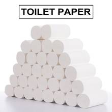 32Roll 3ply White Toilet native wood pulp Tissue Hollow Replacement Roll Paper Clean Prevent Flu Cleaning Toilet Tissue 2024 - buy cheap