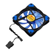 120mm LED Ultra Silent Computer PC Case Fan 15 LEDs 12V With Rubber Quiet Molex Connector Easy Installed Fan dropshipping 2024 - buy cheap