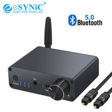 eSYNiC 192khz Bluetooth-Compatible DAC Digital To Analog Audio Converter With Headphone Amp Volume Control Support AAC SBC 2024 - buy cheap
