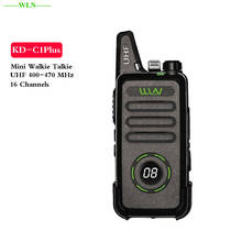 WLN KD-C1 Plus Mini Walkie Talkie UHF 400-470 MHz 5W With 16 Channels Two Way Radio upgrade vision for KD-C1 KDC1plus 2024 - купить недорого
