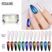 Порошок ROSALIND Aurora для дизайна ногтей, блестящий пигмент, пыль для ногтей, украшение, блестки для дизайна ногтей, верхняя база без выдержки, 0,2 г 2024 - купить недорого