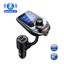 New Car Bluetooth 5.0 FM Transmitter Wireless Handsfree Audio Receiver Auto MP3 Player TF/AUX QC3.0/1A Dual USB Fast Charger 2024 - buy cheap