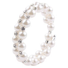 Fahsion Crystal Imitation Pearl Bracelets For Women Multi Layer Wide Bracelets & Bangles Pulseras Mujer Jewelry 2024 - buy cheap